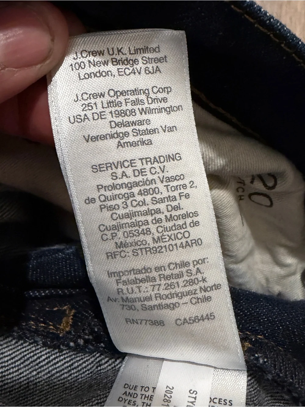 Men's J. Crew 250 Dark Blue Slim Fit Jeans